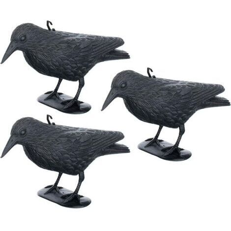 Répulsif anti-pigeons - Corbeau - Répulsif contre les petits oiseaux et les pigeons - portée d’environ 36 cm (1/4)