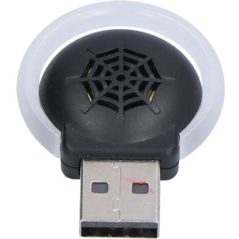 Dissuadeur Ultrasonique Portable Anti-Moustiques et Insectes avec Lampe de Nuit Variateur de Fréquence pour Intérieur - 708 Noir- (1/5)