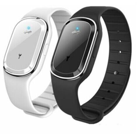 Lot de 2 montres-bracelets anti-moustiques à ultrasons, bracelet anti-moustiques pour enfants adultes, rechargeables par USB (1/5)