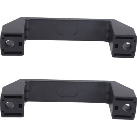 2 Pièces Barre Droite Noire, Poignée de Traction en Plastique pour Équipement Industriel, 8.5mm (1/4)