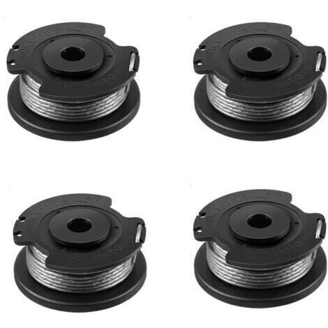 Bobine de rechange pour Bosch ART 23 SL/ART 26 SL/ART 2300/ART 23-28/ART EASY (F016800569/F016800385) pour tondeuses à gazon Bosch avec 1 capuchon (F016F04557) 4 pièces (1/5)