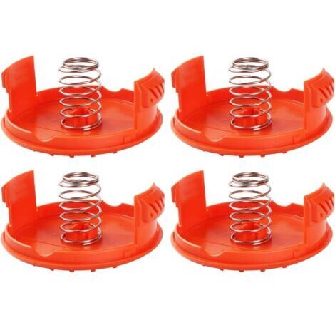 4PCS Spool Caps + 4PCS Springs Pièces de rechange Accessoires compatibles avec les coupe-bordures BLACK + DECKER RC-100-P (1/5)