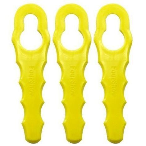 Lot de 100 Lames de Rechange compatible pour Ryobi Coupe Bordure, Têtes Double Lames Dentelées RAC155 RAC157 RAC158- (1/5)