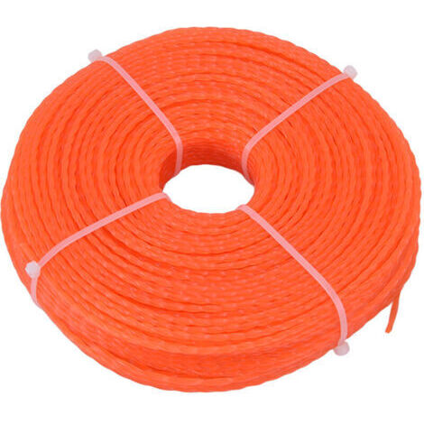 Cordon de coupe en nylon 2,7 mm 100 m en forme de torsion pour tondeuses à gazon à usage intensif (1/4)