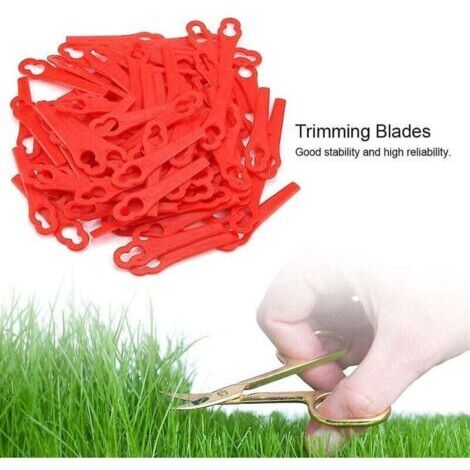 Lames de coupe rouges en plastique, 100 pièces de lames de rechange pour coupe de machine pour accessoires Frt18a Frt18a1 Art 46155 Frt20a1 (1/5)