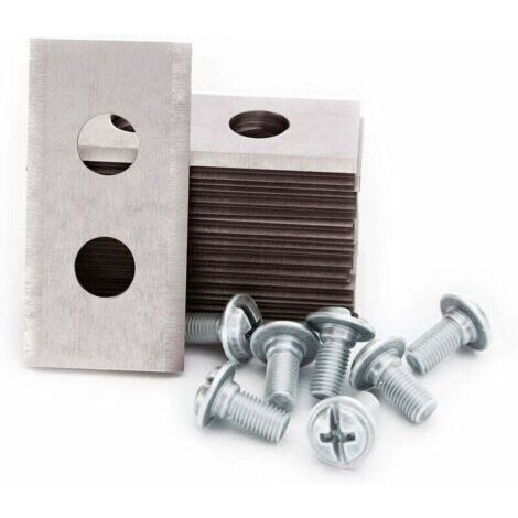 Worx argent 30 comprimés Couleur argent Set de Lames Tondeuse - Lames de Rechange en Titan Renforcé Compatibles avec Worx (1/4)