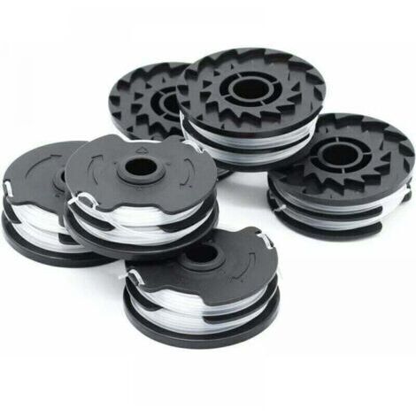 Paquet de 6 bobines de rechange pour tondeuses à gazon LIDL Parkside PRTA 20-Li A1, B2, C3, PRT 550 A1, A3, PRT 300 A1 (1/4)