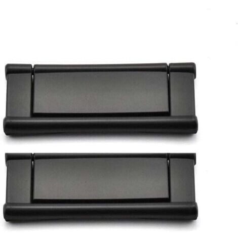 Poignee de Meuble Cuisine, 64mm Poignées Invisibles pour Armoires de Cuisine, Tiroirs - Alliage de Zinc - Noir Mat - 2 pcs (1/4)