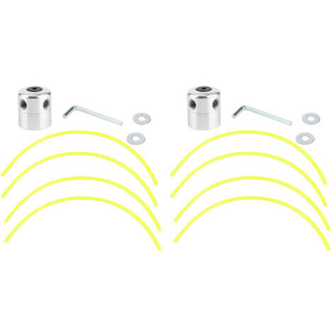 Lumières Latérales en Aluminium Tête de Coupe avec Écrou et Ligne de Coupe 2 Pièces Ensemble (1/5)
