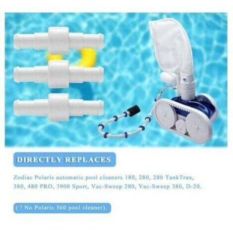 Raccords pivotants pour tuyaux de piscine (lot de 3) , XU,compatibles avec les robots de piscine Polaris 280/180/380/480/3900 A - (1/4)