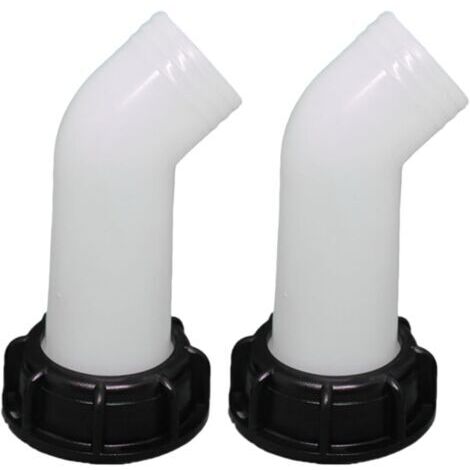 2pcs Bec de Vidange avec Ecrou IBC 1000L Buse de Réservoir d'eau Raccord de Vanne E (1/5)