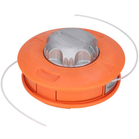Tête de Débroussailleuse en Aluminium Couleur Orange - Accessoire de Jardin Pratique et Durable - (1/3)