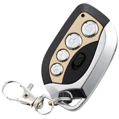 Duplicateur de Télécommande sans Fil,Télécommande Portail Copie,433.92MHz Clonage Électrique Clonage Universel Duplicateur Clé Fob pour Porte de Garage (Or) (1/4)