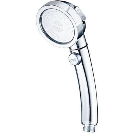 Pomme de douche, pommeau de douche filtré, pommeau haute pression, 3 modes de jet, surpresseur, amovible pour un nettoyage facile, argent (1/4)