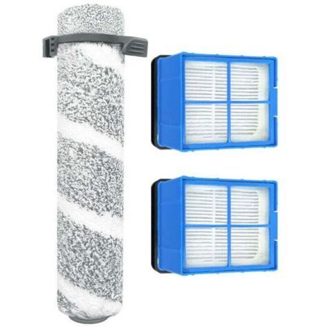 1 ensemble de kit d'aspirateur vertical sans fil, XU, Adapté aux pièces de rechange pour aspirateur vertical sans fil Bissell 3930F/V2/3999Z (1 brosses à rouleaux + 2 filtres ) - (1/4)