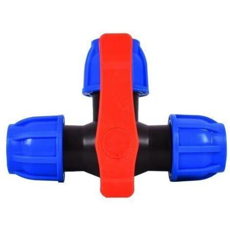 Raccords de tuyauterie à trois voies à connexion rapide en plastique de 32 mm à 32 mm adaptés aux tuyaux PPR, PE, PVC et autres, accessoires d'arrosage de jardin (1/4)
