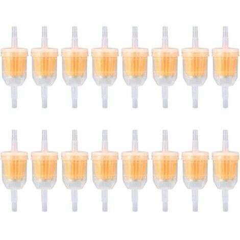 20Pièces Filtres à Essence en Ligne, Filtres à Carburant, Filtre à Essence Universel à Vitesse de Filtration pour moto 6-8 mm, Scooter, Moto, Générateur, Tondeuse à Gazon, Auto (1/4)