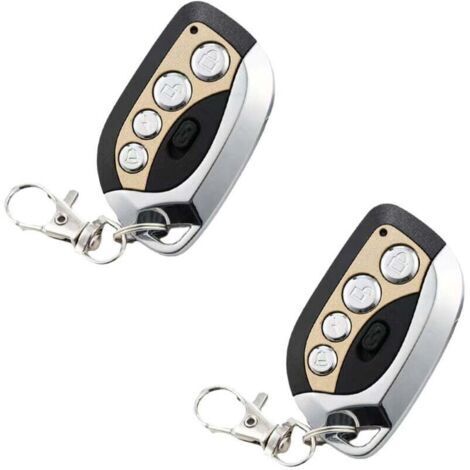 Duplicateur de Télécommande sans Fil,Télécommande Portail Copie,433.92MHz Clonage Électrique Clonage Universel Duplicateur Clé Fob pour Porte de Garage (2 articles) (1/4)