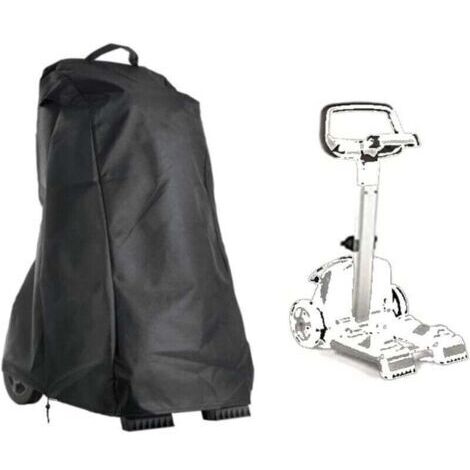 Housse pour Robot De Piscine, Bâche De Robot Nettoyeur De Piscine De Jardin avec Poignée Et Cordon De Serrage, étanche, 420D Oxford Noir 56 66 107cm (1/4)