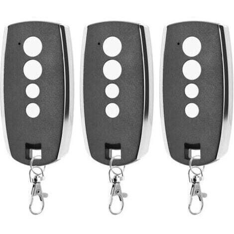 Lot de 3 télécommandes 433,92MHz – Compatible King Gates Stylo 4K – 4 canaux – Télécommande Rolling Code pour porte de garage (1/4)