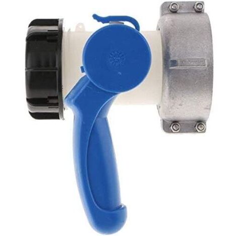 Adaptateur pour réservoir, adaptateur universel pourvanned'arrêt, raccord pour tuyau de réservoir Catchall IBCraccord pour tuyau d'arrosage à vanne papillon, DN40 (62 mm) (1/5)