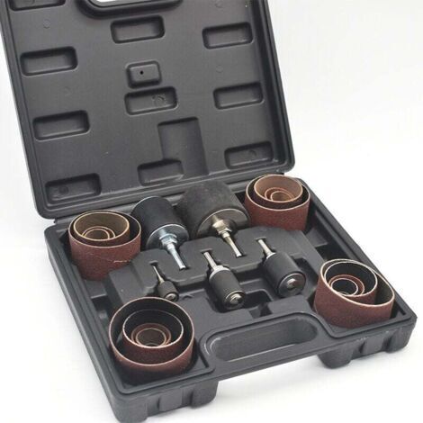 25pcs Manchons abrasifs Rouleaux Ponçage Manches papier de verre embouts abrasifs pour ponceuse abrasif (1/4)