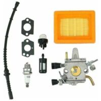 Carburador para Stihl FS400, FS450 y FS480. Incluye filtro de aire y combustible. Accesorio para desbrozadora.