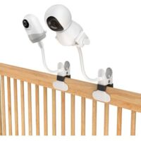 Support Camera Bebe, Support Babyphone Universel pour GHB/Vtech/ieGeek/Philips Majorité Caméra Bébé, Support Flexible avec Connexion à Vis 1/4, Support de Serrage Sécurité