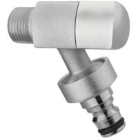 Robinet de jardin déco laiton nickelé