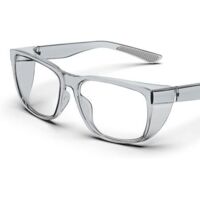 Lunettes de sécurité transparentes avec protections latérales, antibuée, anti-rayures, poignées antidérapantes et protection UV complète - transparent