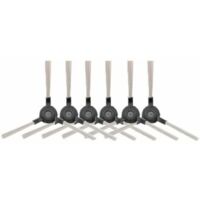 6 Pièces Brosses Latérales Robot Aspirateur Nettoyant Pièces pour Amibot Pure, Pulse et Prime,AMIBOT Prime H2O,AMIBOT Pure H2O,