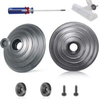 Roues Rechange pour Dyson V6 V7 V8 V10 V12 DC58 DC59 DC62 DC72 DC74 SV10 SSV12 SV20, Accessoires tête de Nettoyage entraînement Direct 35W 50W, 2roues+ 2vis + 2fixations +Tournevis