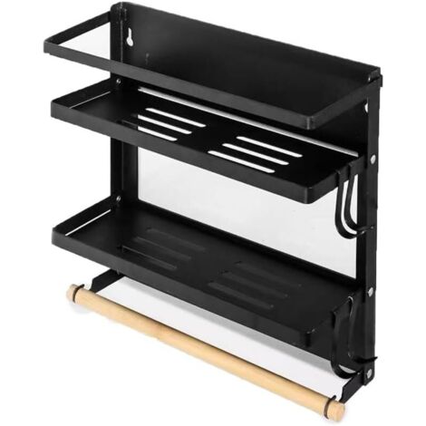 Étagère de réfrigérateur pliable – Porte-épices magnétique – Organisateur de cuisine (1/4)
