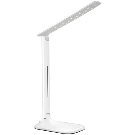 Cette lampe de bureau LED pliable pivote à 180 degrés. C'est un accessoire tactile, à intensité variable et rechargeable.