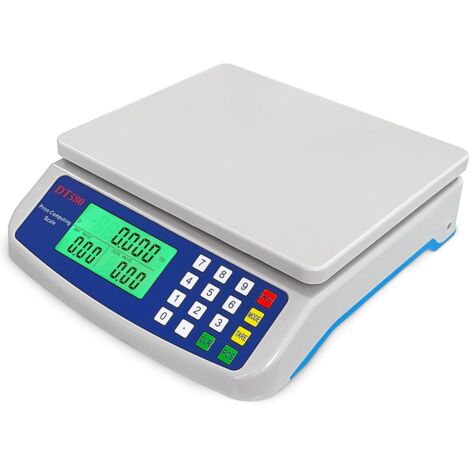 Balance numérique LCD, précision 30 kg/1 g, balance alimentaire commerciale, adaptée au pesage et au calcul des prix des aliments.