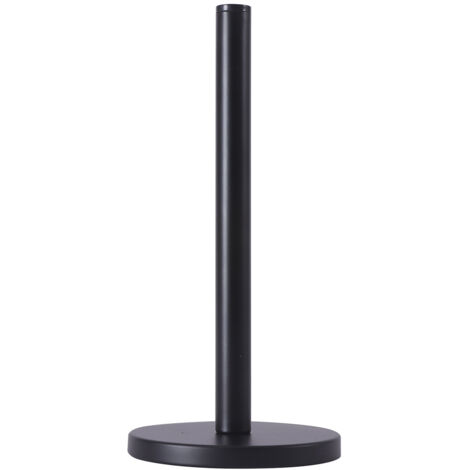 Porte-rouleau de cuisine en acier inoxydable noir, accessoire de cuisine moderne