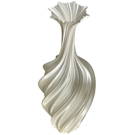 Vase  minimaliste, créatif, en plastique blanc