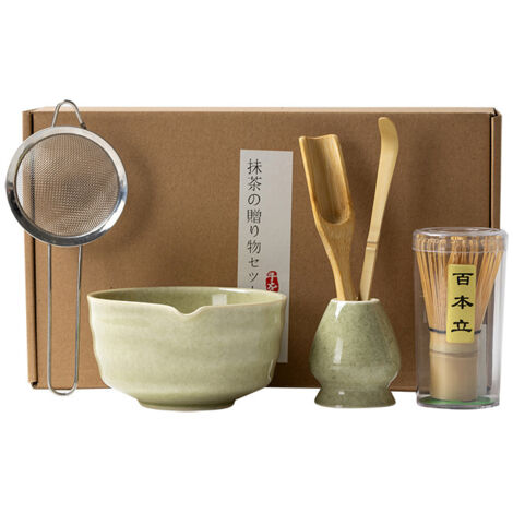 Coffret matcha premium – bol, fouet en bambou et ustensiles – Cérémonie japonaise – Cadeau