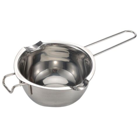 Cuit-vapeur en acier inoxydable 400 ml, casserole à fondre les métaux efficace