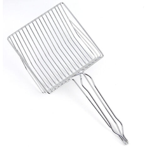 Pelle à litière – pelle pour chat – pelle en métal – nettoyage – métal – argent (1/3)