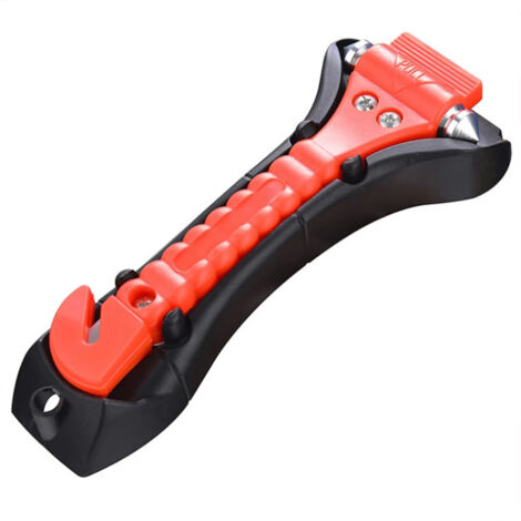 Marteau de sécurité automobile équipé d'un coupe-ceinture antidérapant pour une utilisation d'urgence. (1/5)