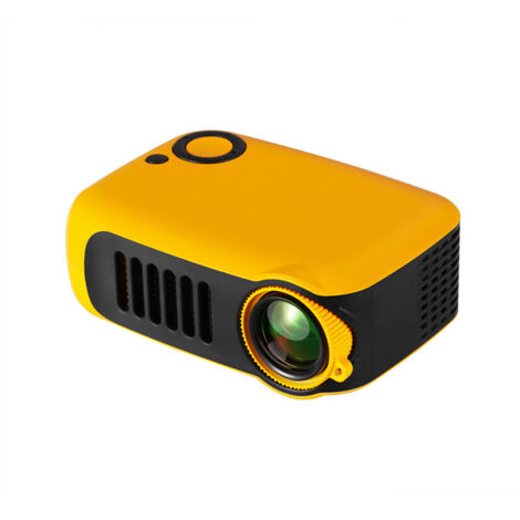 Mini projecteur portable, projecteur home cinéma compatible avec les batteries externes,