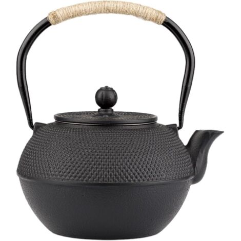Théière en fonte noire avec infuseur (1/5)
