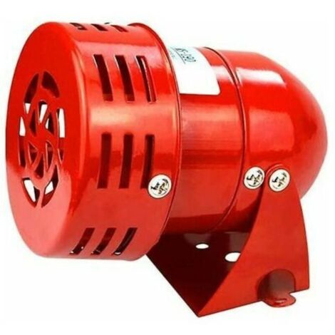 Sirène alarme 220V puissante sirène extérieure alarme 120dB rouge moteur fil Sirne métal corne industrie bateau alarme (1/4)