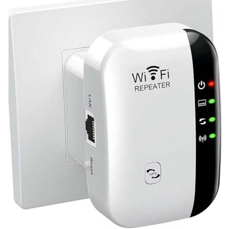 Répéteur WiFi Puissant 300Mbps Amplificateur WiFi Puissant 2.4GHz WiFi Range Booster WiFi Répéteur Extenseur sans Fil avec Port Ethernet, WiFi Extender WiFi Booster, Protection WPS (1/5)