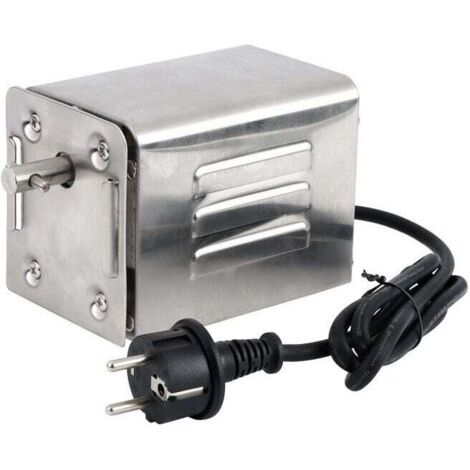 Moteur électrique pour tourne-broche barbecue – Acier inoxydable – Charge 50-70 kgF – Puissance 15W – Tension 220V (UE) - 50-70kgF (1/5)