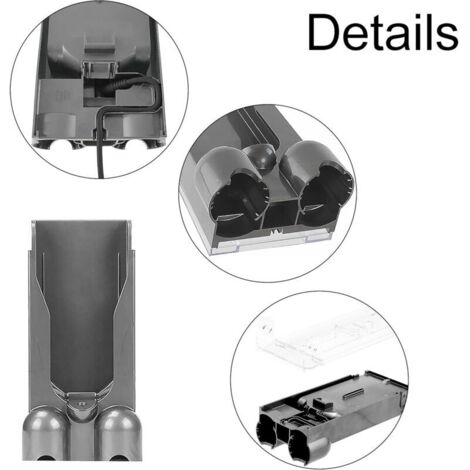 Support de charge mural pour aspirateur Dyson V10 – Fixation en plastique ABS – Installation rapide et stable – Optimise l'espace de rangement (1/4)