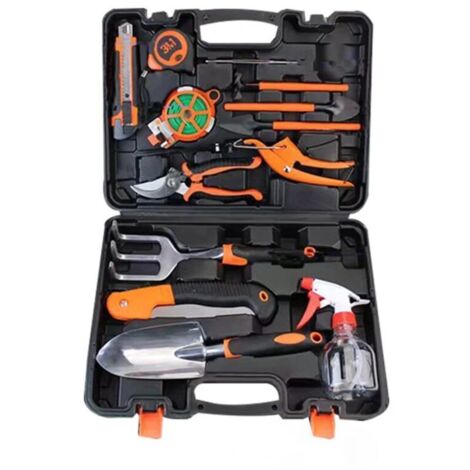 14 Pcs kit outils du jardinier Jardinage en Acier Inoxydable avec Poignée Antidérapante, kit outils de jardinage pour Cultiver des Légumes et des Fleurs (1/5)