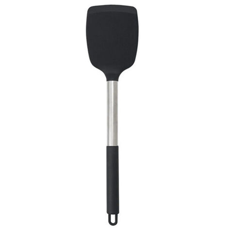 Spatule de cuisine en silicone, ustensile de cuisine en silicone noir