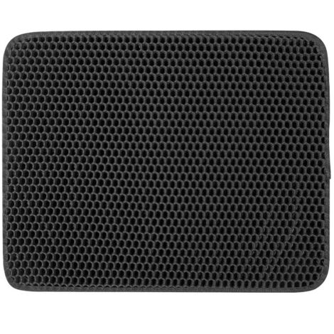Tapis de toilette 40×50 cm double couche imperméable, anti-salissures alvéolé, antidérapant (1/5)
